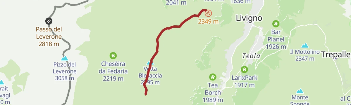 Route map: Carosello 3000